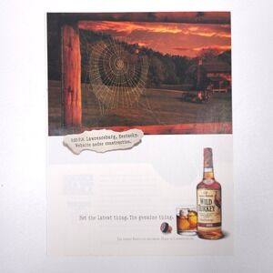 Wild Turkey 101 Bourbon Original Print Ad Kentucky Sunset Distillery Advertising